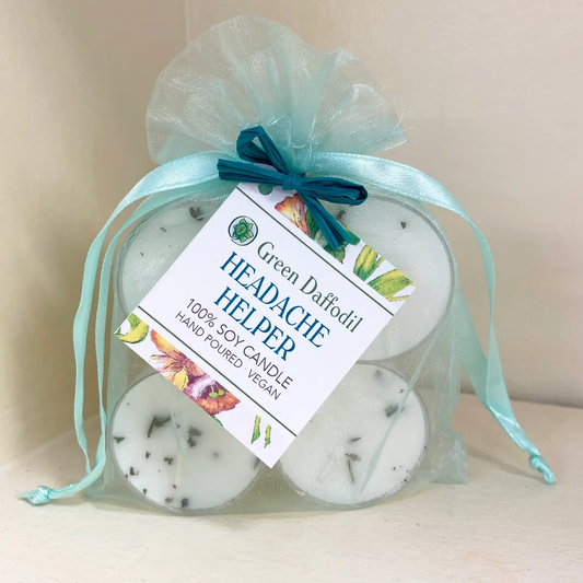 Headache Helper Soy Tealight Candle 4pk