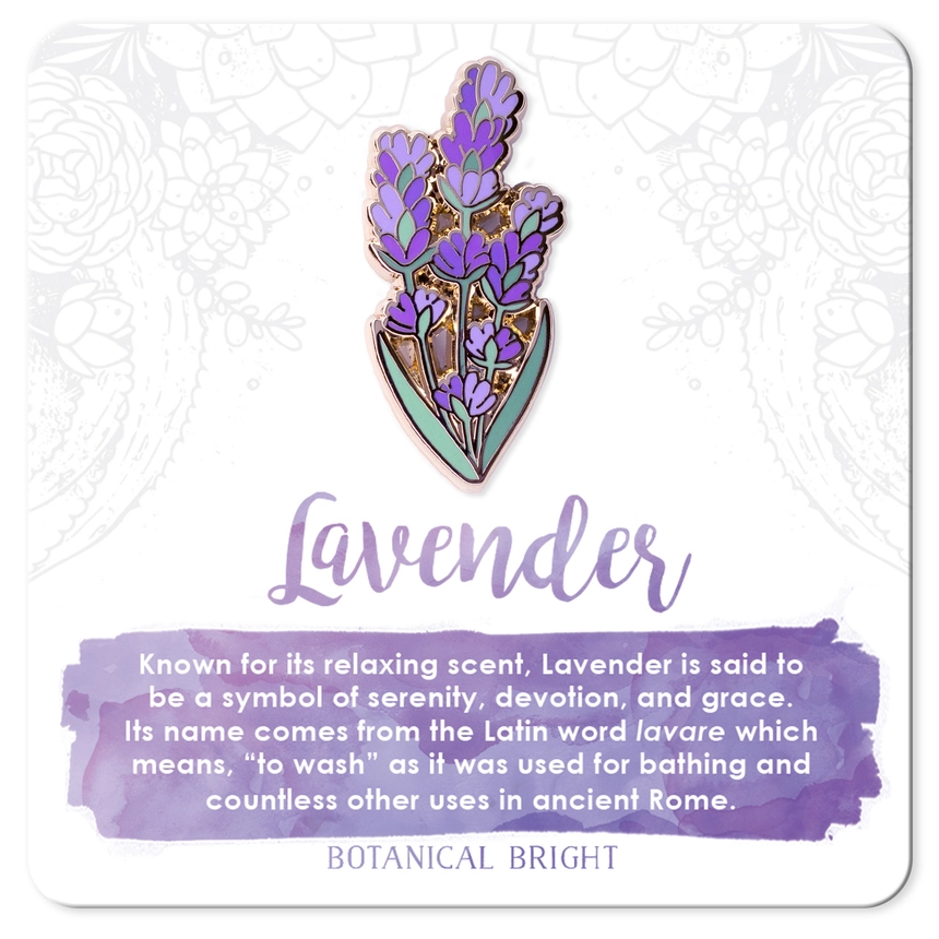 Lavender Enamel Pin