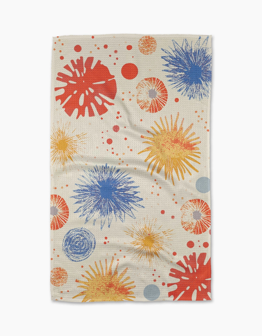 Geometry Tea Towel: Bursting Skies