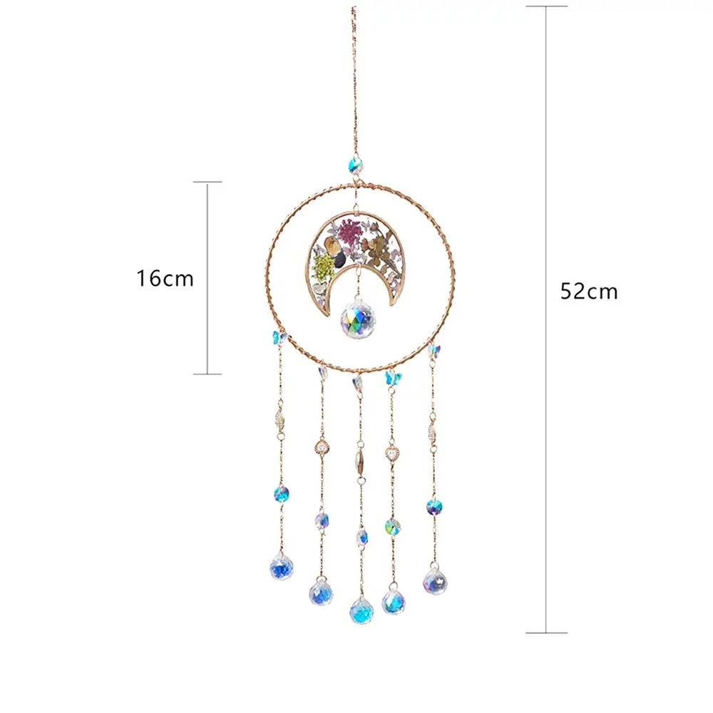 Dried Flower Round Suncatcher