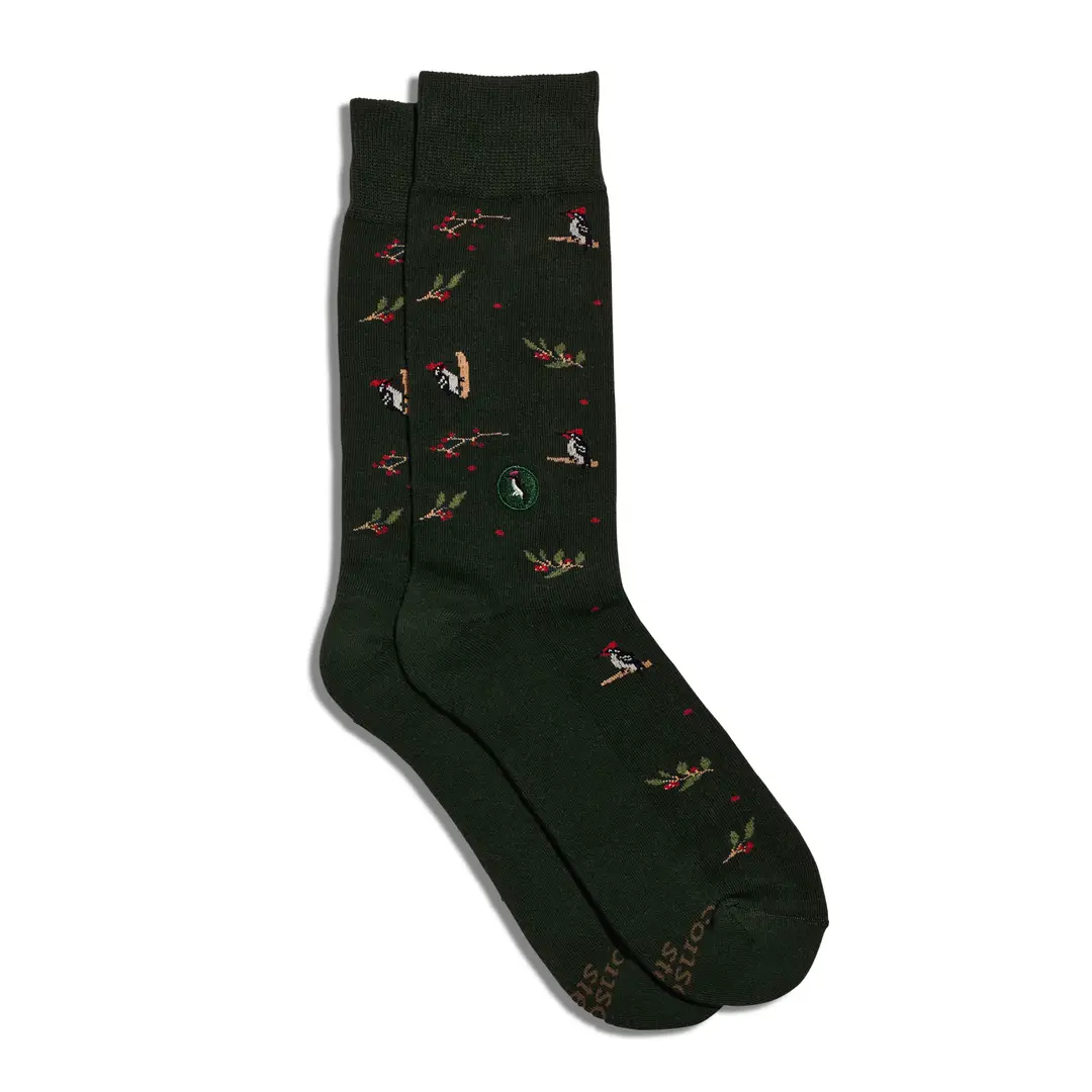 Socks That Protect Woodpeckers