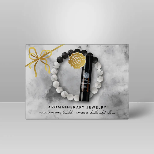 Black Lavastone Aromatherapy Jewelry Kit