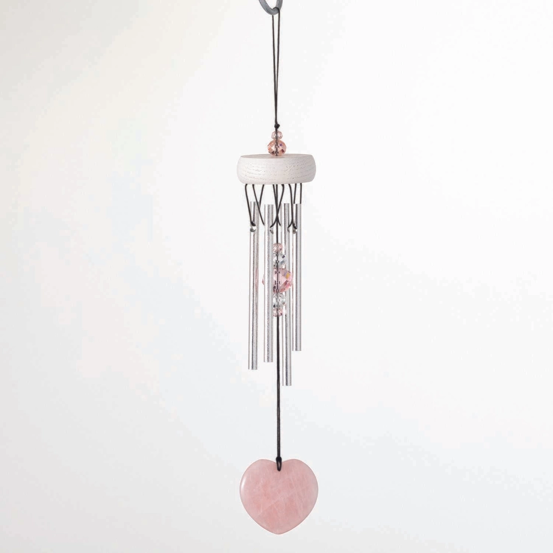 Rose Quartz Heart Chime RQHC