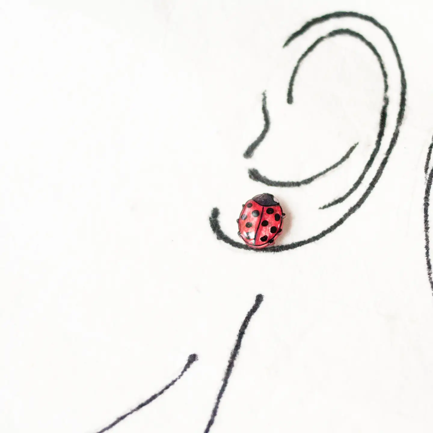 Ladybug Stud Earrings