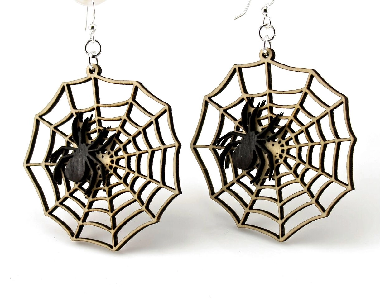 Spider Web Earrings