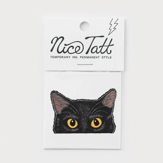 Tinker Black Cat Temporary Tattoo