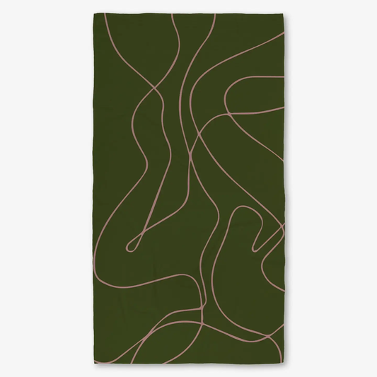 Luxe Bath Towel: Olive Martini