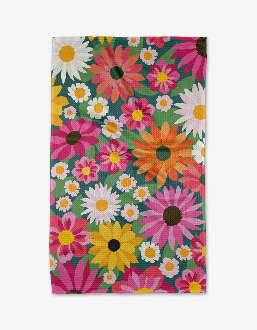 Geometry Tea Towel: Wild Blooms