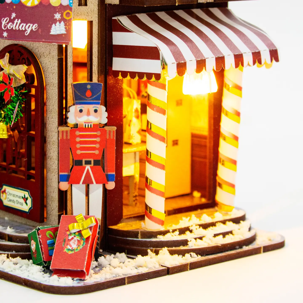 DIY Miniature Book Nook: Christmas Cottage