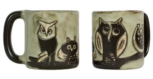 Stoneware Mug Owls