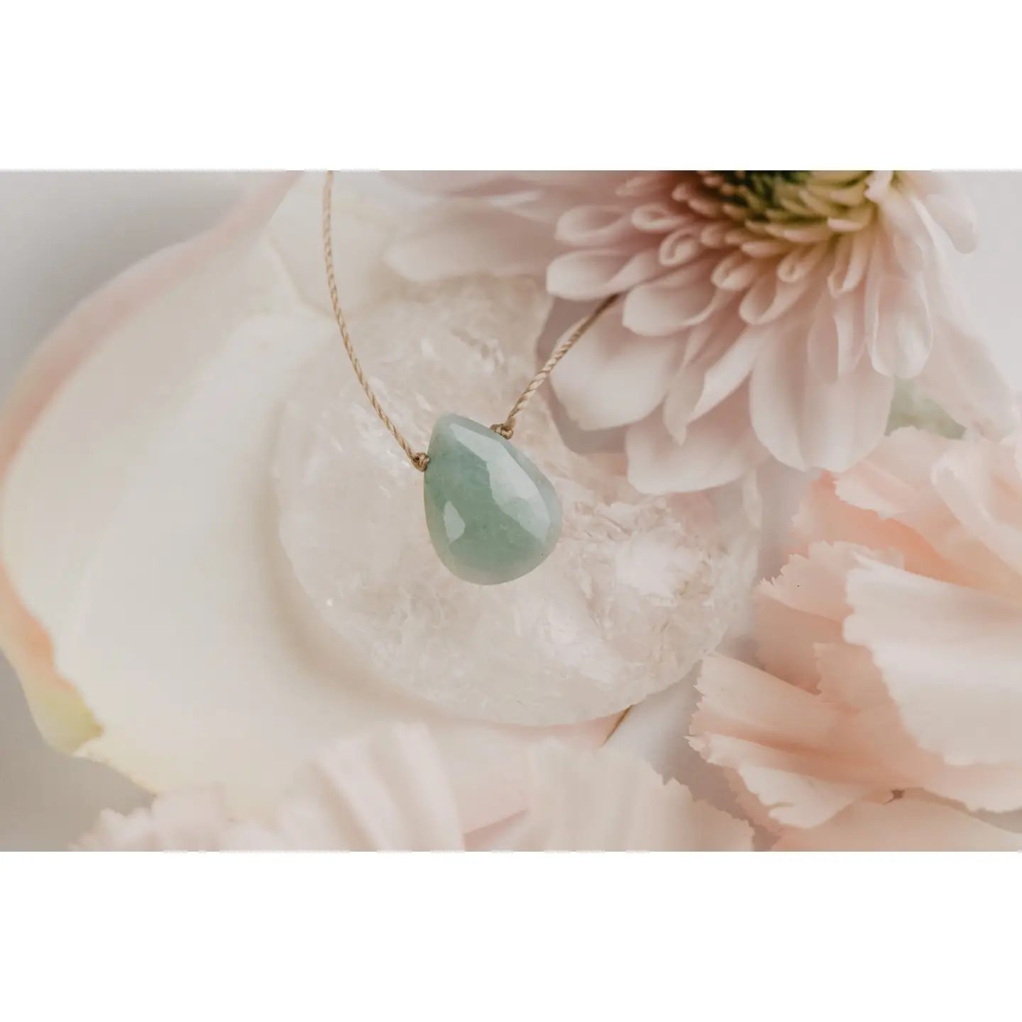 Soul Love Necklace Milky Aquamarine for Beautiful Mom