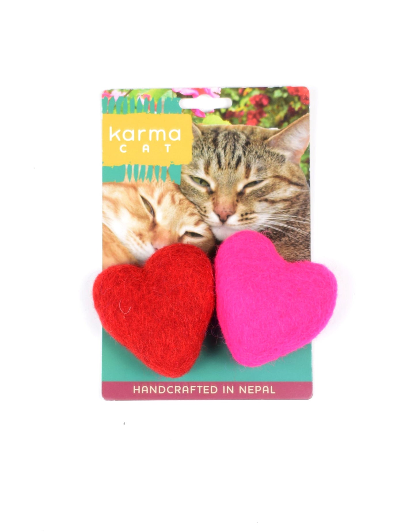 Wool Cat Toys Hearts