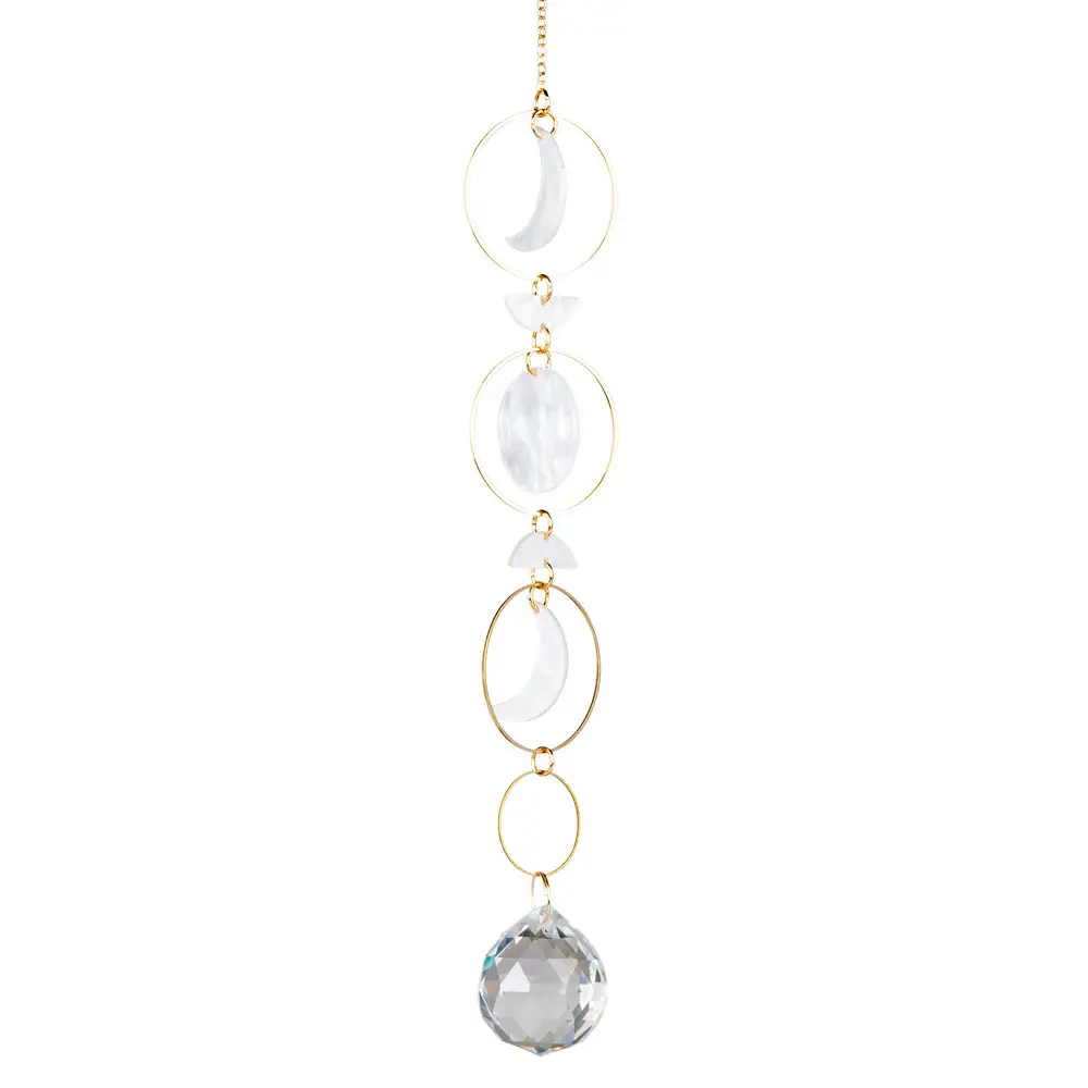Sun + Moon Resin Crystal Suncatcher