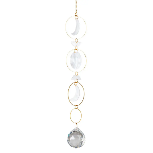 Sun + Moon Resin Crystal Suncatcher