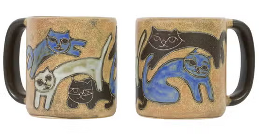 Mara Stoneware Kitties Mug