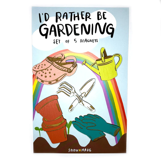 I'd Rather Be Gardening Magnet Set