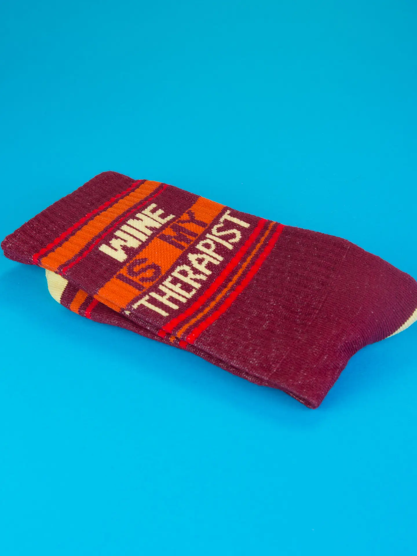 Wine Is My Therapist Crew Socks