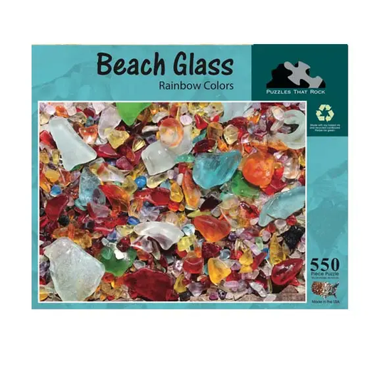 Beach Glass Rainbow Colors Puzzle