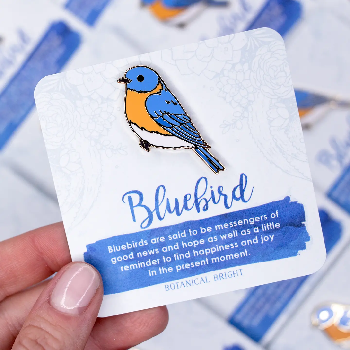 Bluebird Enamel Pin