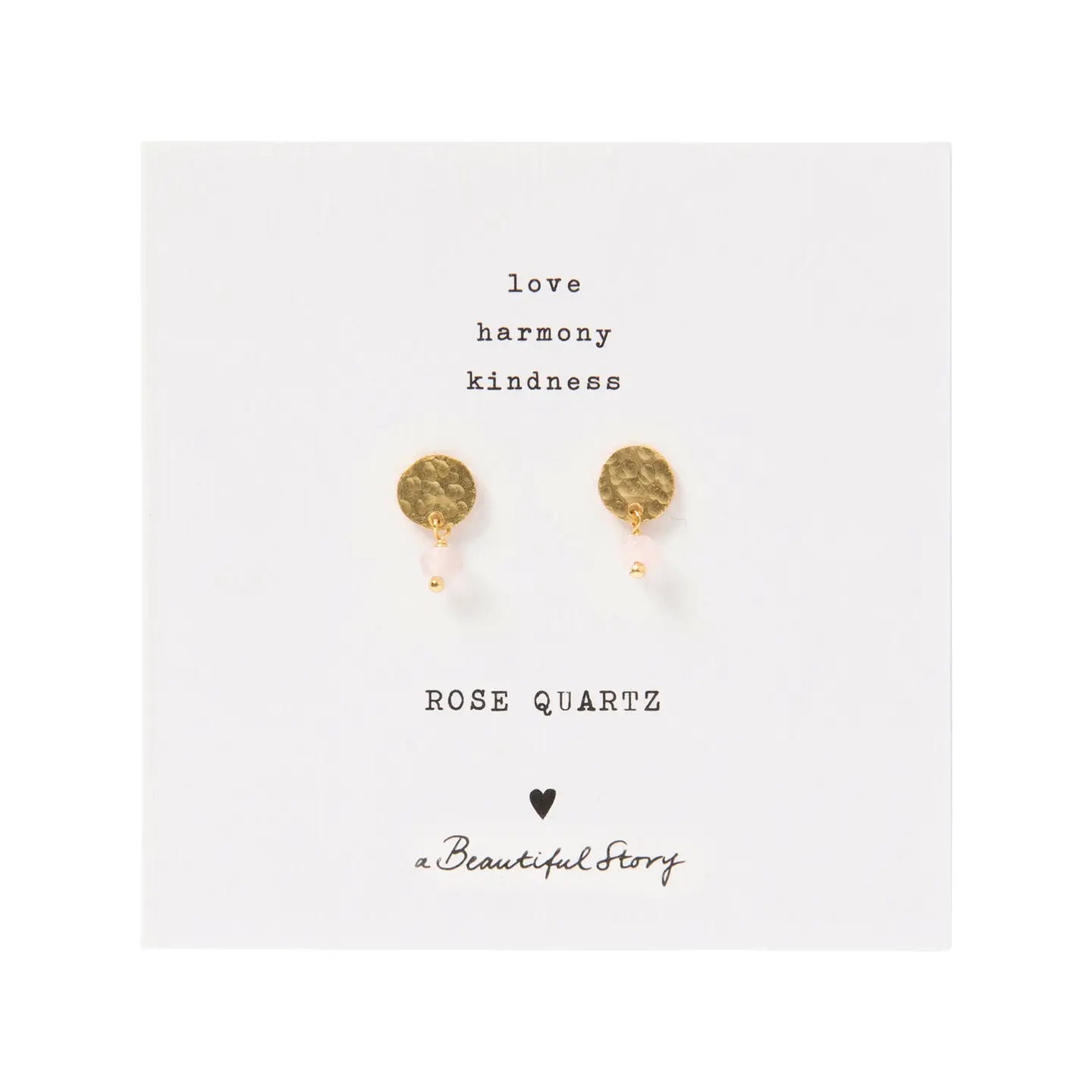 Mini Coin Gemstone Earrings Gold