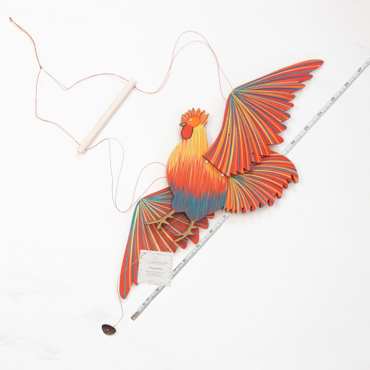 Rooster Bird Flying Mobile