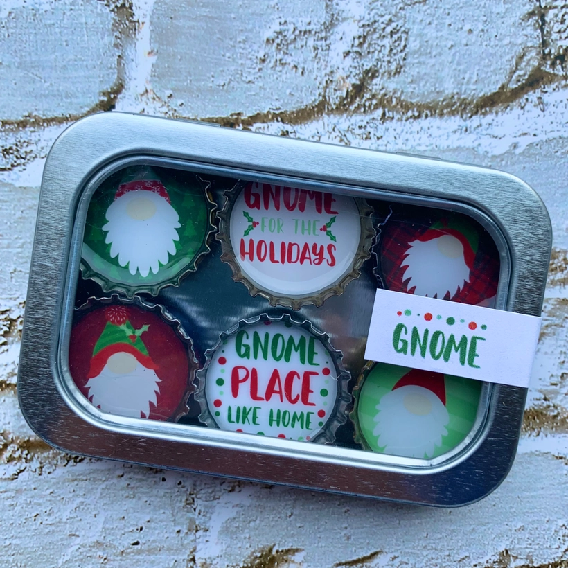 Xmas Gnomes Magnets Pack/6