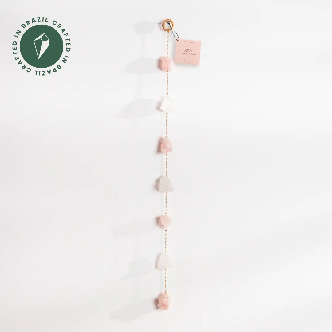 Rose Quartz Love Wall Hanging