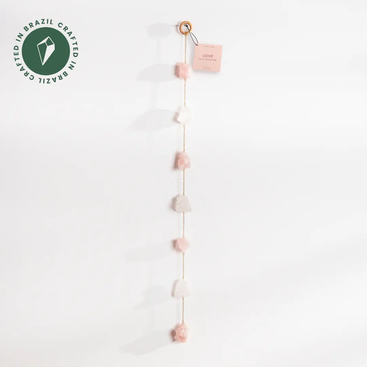 Rose Quartz Love Wall Hanging