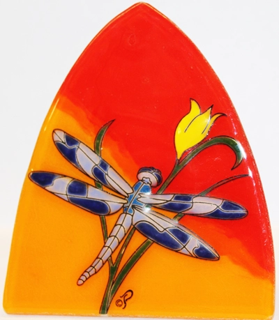 Dragonfly Red/Orange Nightlight