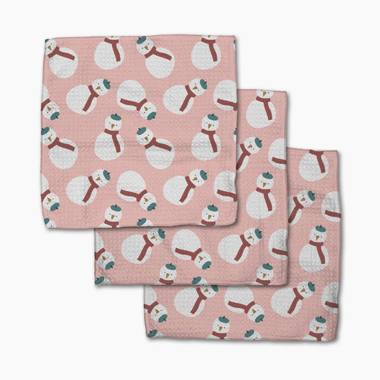 Geometry Dishcloth Pack: Snowman