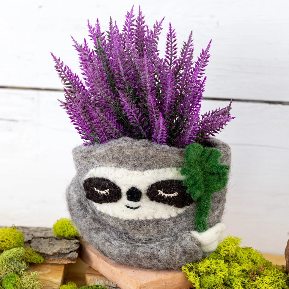 Felt Planter - Sloth