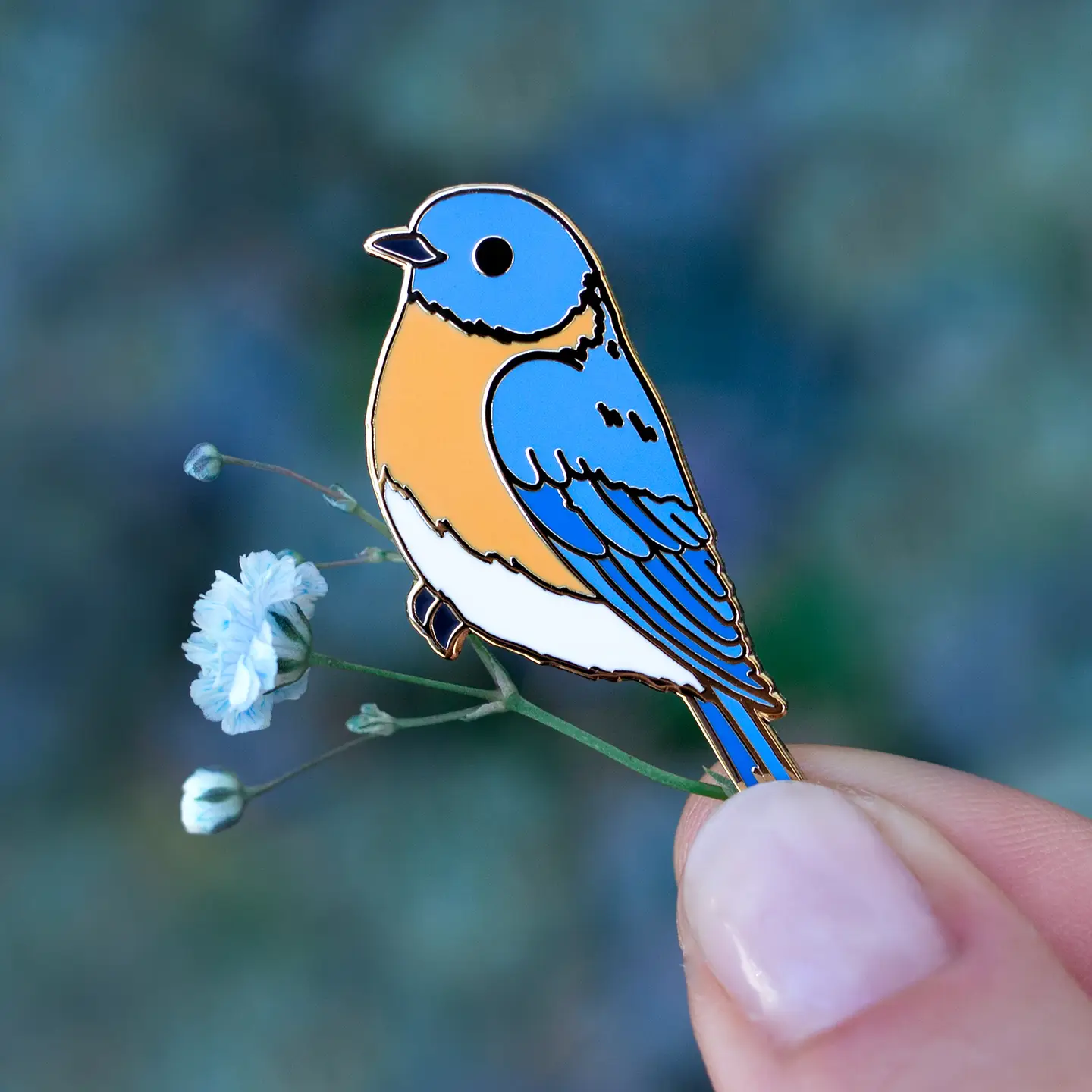 Bluebird Enamel Pin