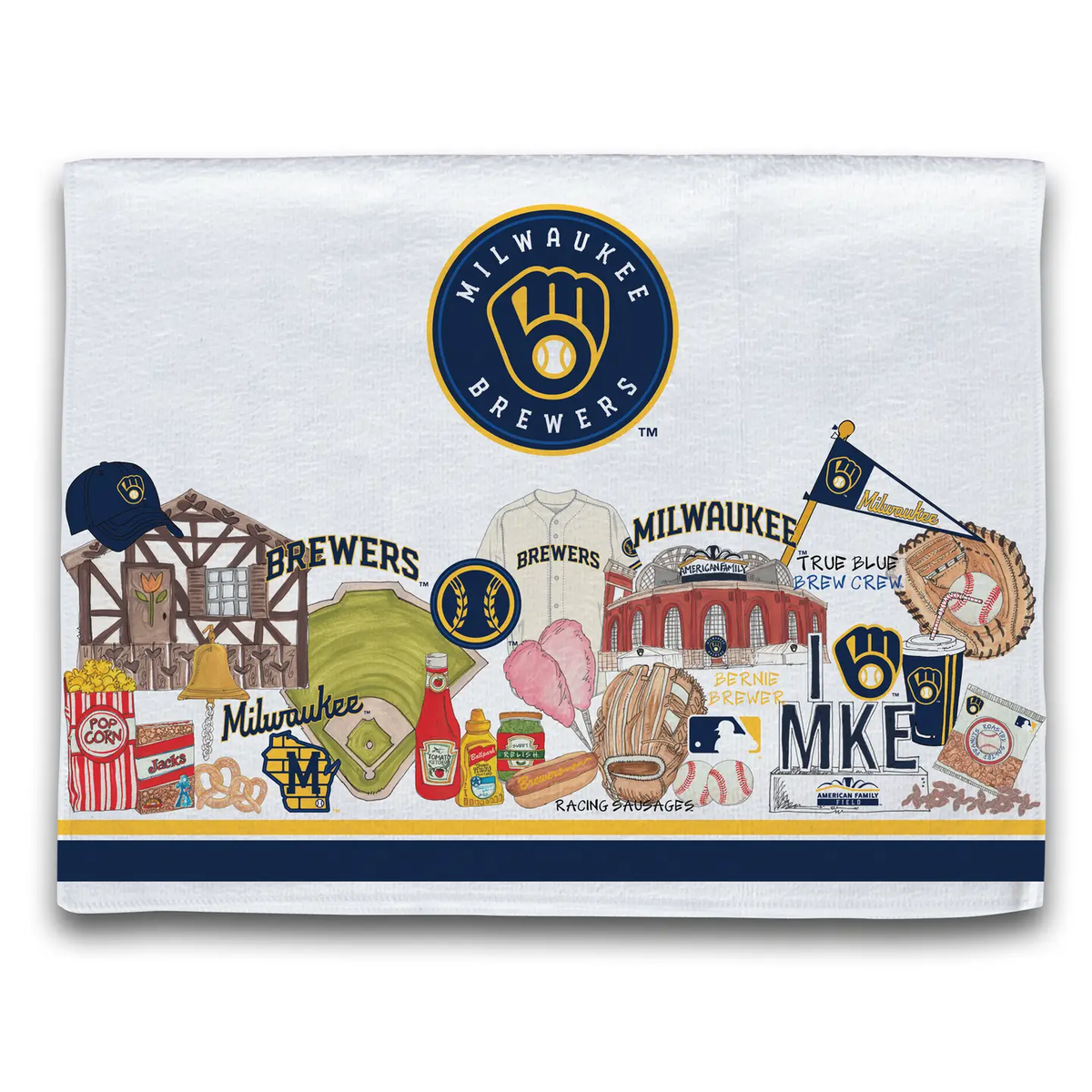Brewers Baseball Icon Towel