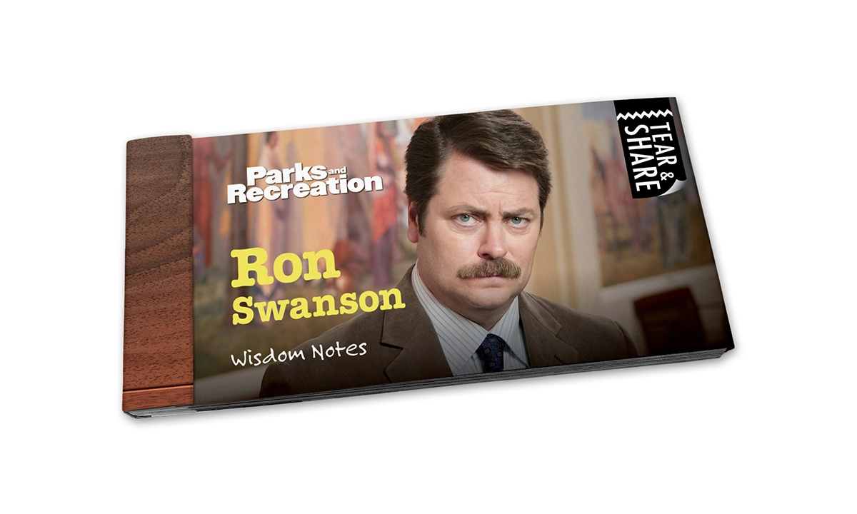 Ron Swanson Tear & Share Notecards