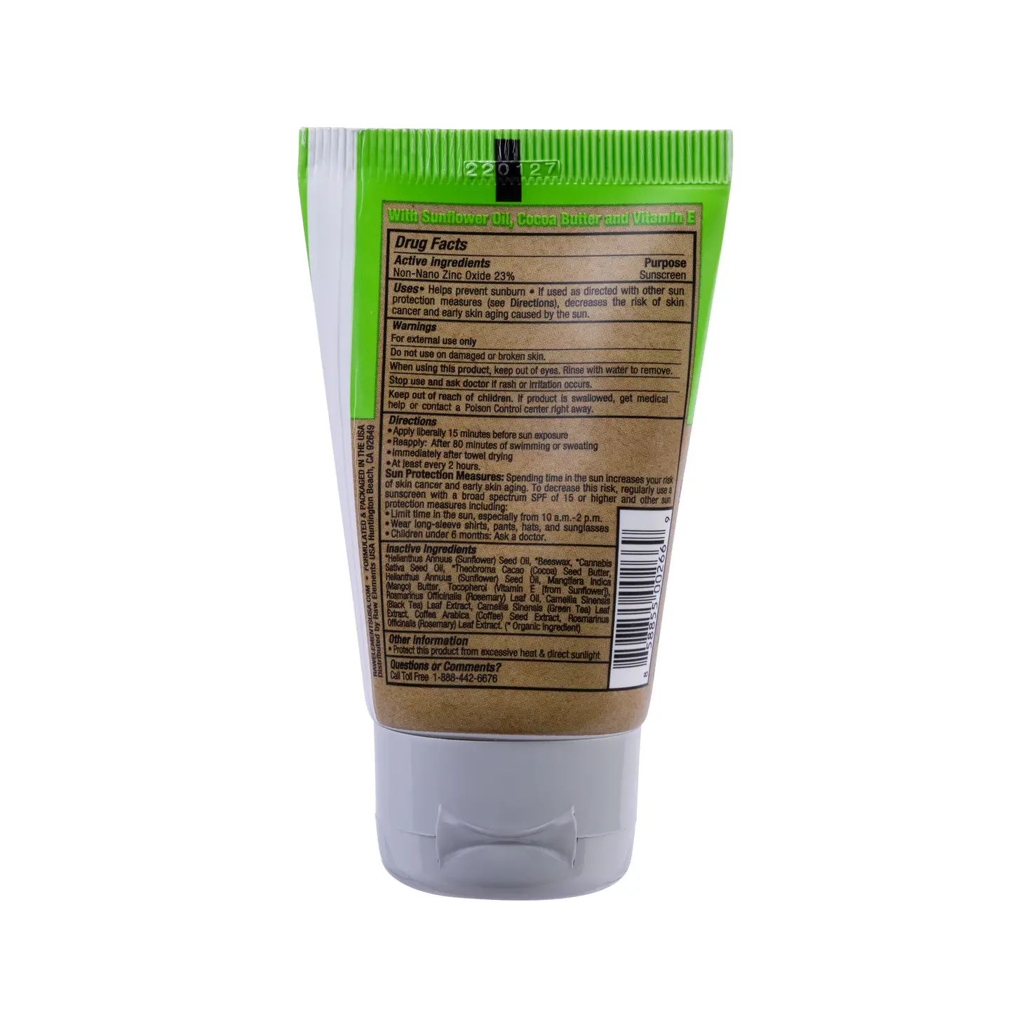 Natural Sunscreen SPS30 Travel Size