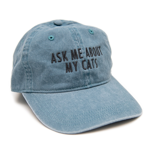 Ask Me About My Cats Cap