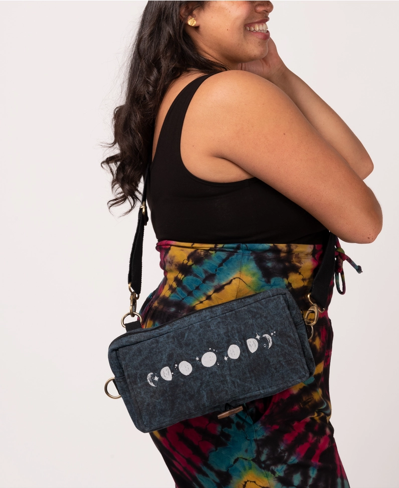 Moon Phases Hip Sling Bag