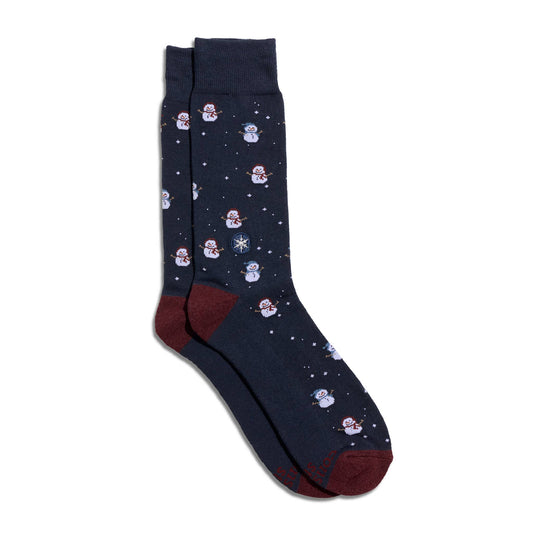 Socks That Give Water Navy Snowmen