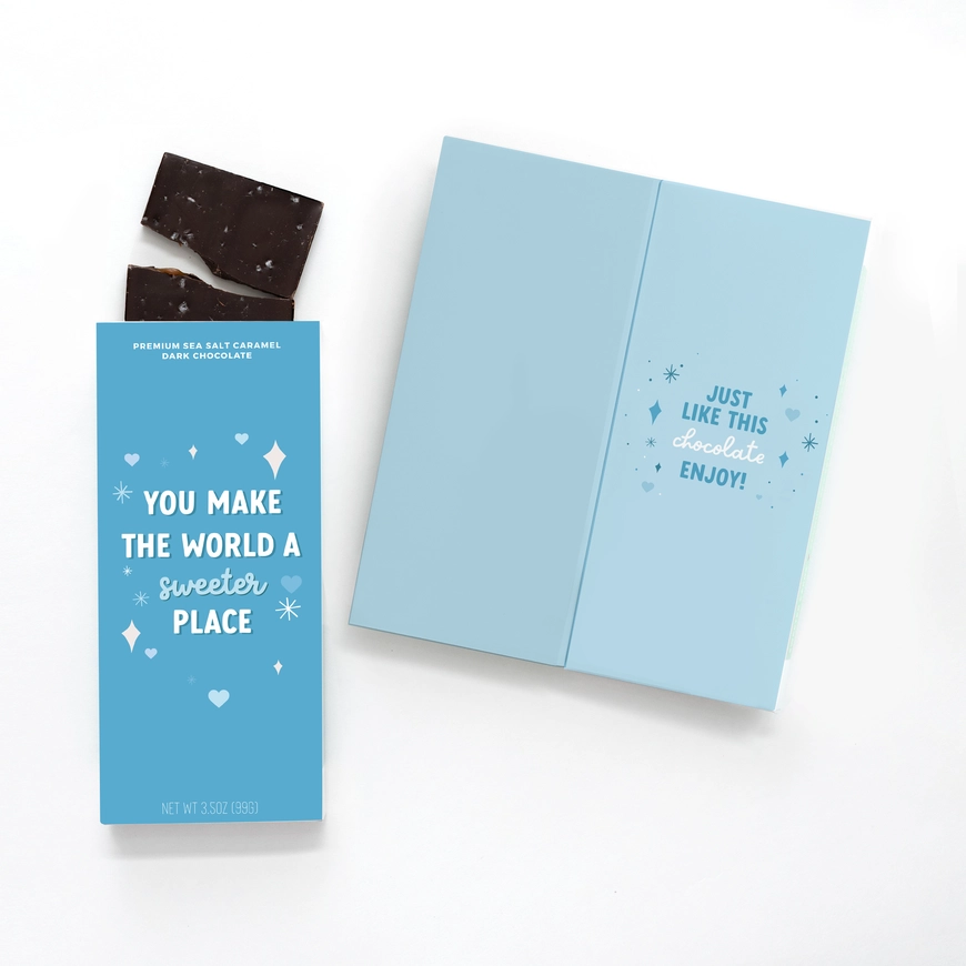 You Make the World Sweeter Chocolate Bar Card