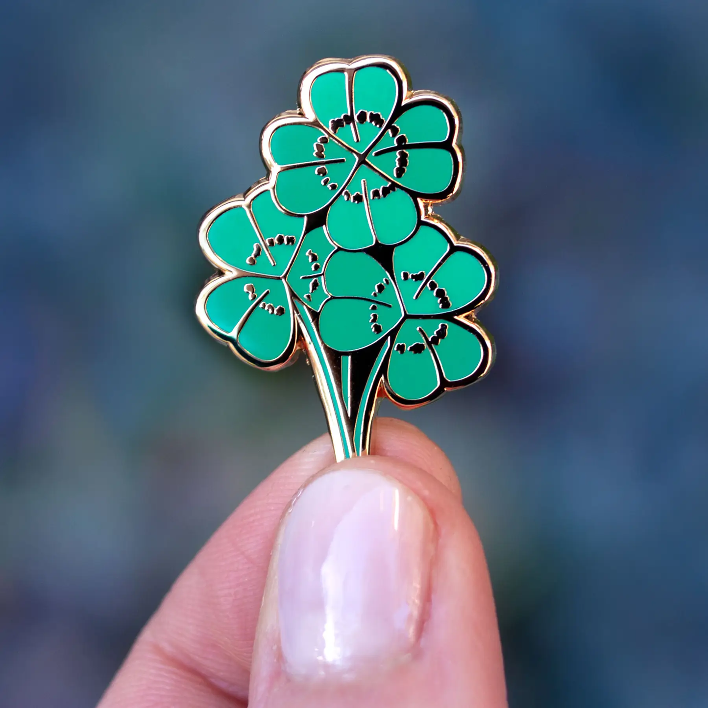 Four-Leaf Clover Enamel Pin