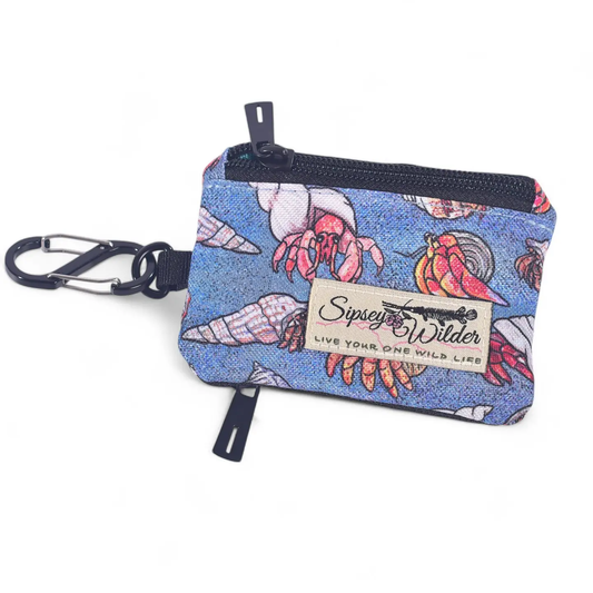 Hermit Crabs Clip Wallet