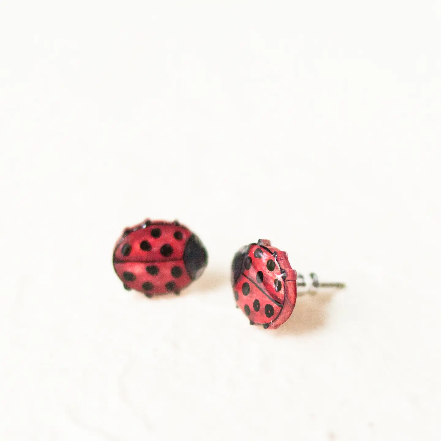 Ladybug Stud Earrings