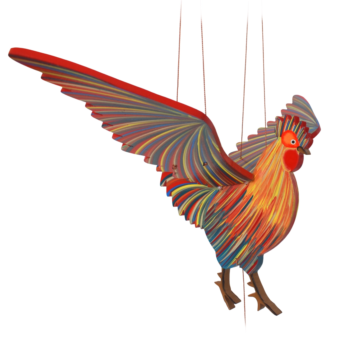 Rooster Bird Flying Mobile