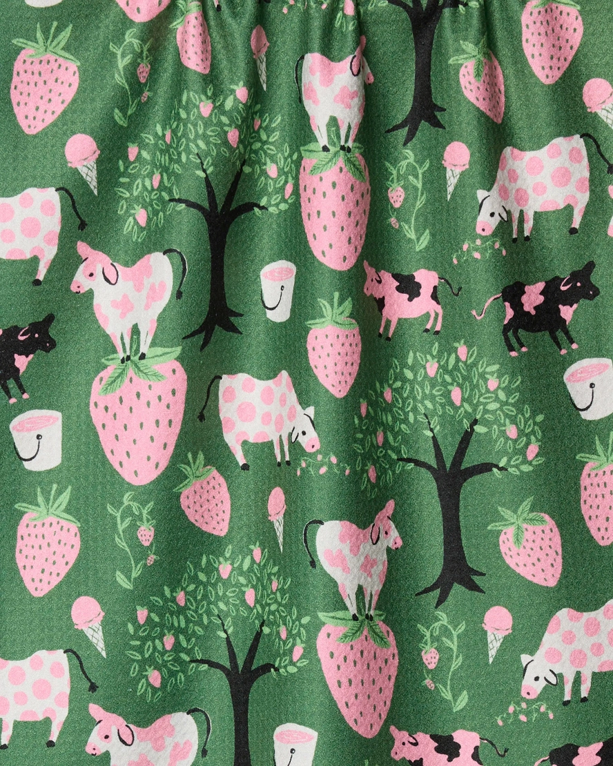 Geometry Tea Towel: Strawberry Cows