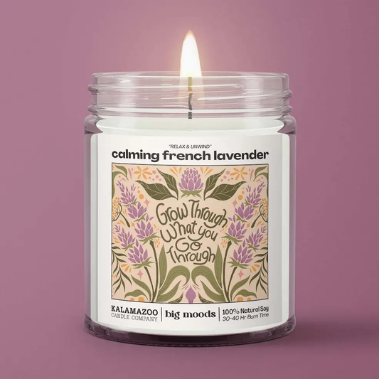 Grow Through Calming French Lavender Candle