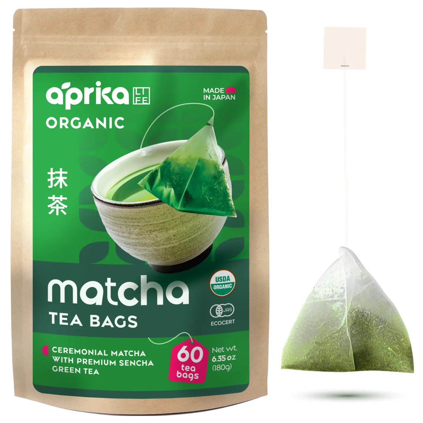 Ceremonial Japanese Matcha Tea Bags