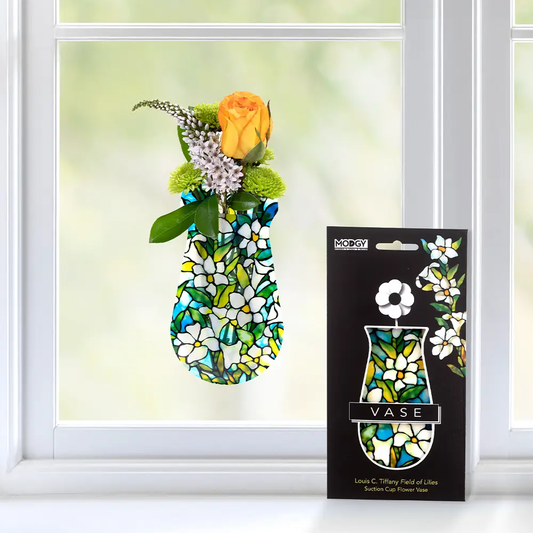 Suction Cup Window Vase Field of Lilies