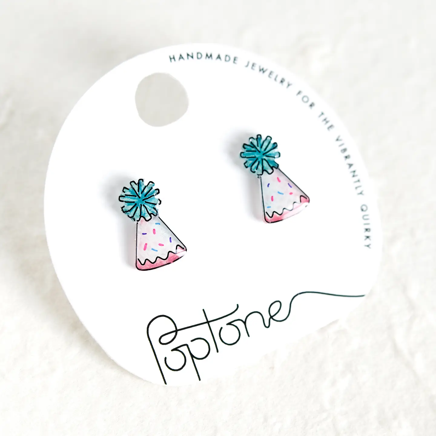 Birthday Party Hat Stud Earrings