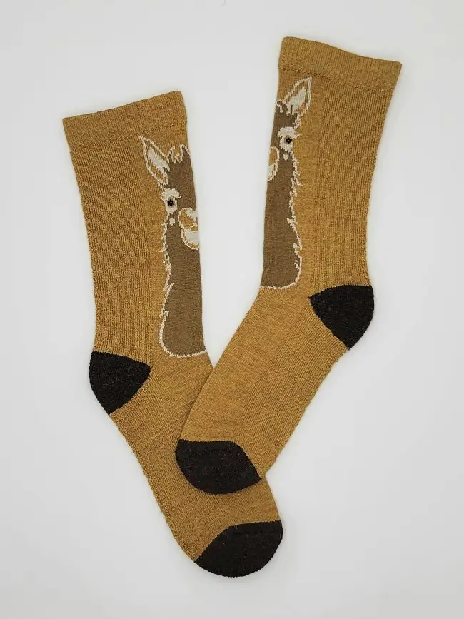 Alpaca Head Crew Socks