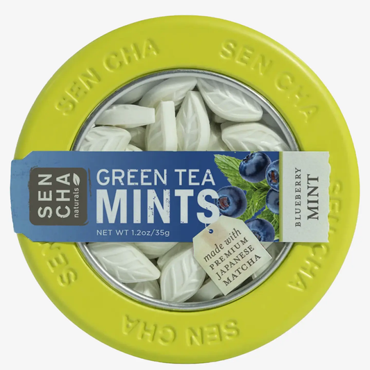 Green Tea Mints Canister Blueberry